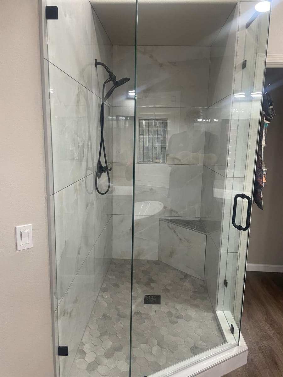 Double Vanity Spa Bathroom Remodel
